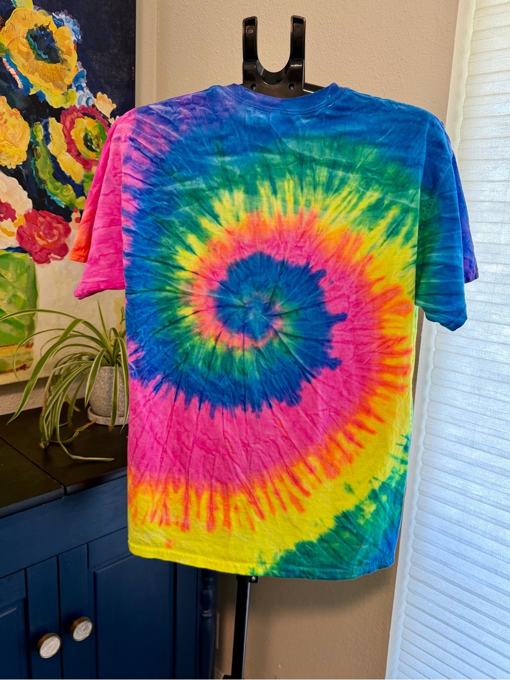 I Love DC Washington DC Rainbow Tie Dye Graphic T-Shirt – L - Picture 2 of 4